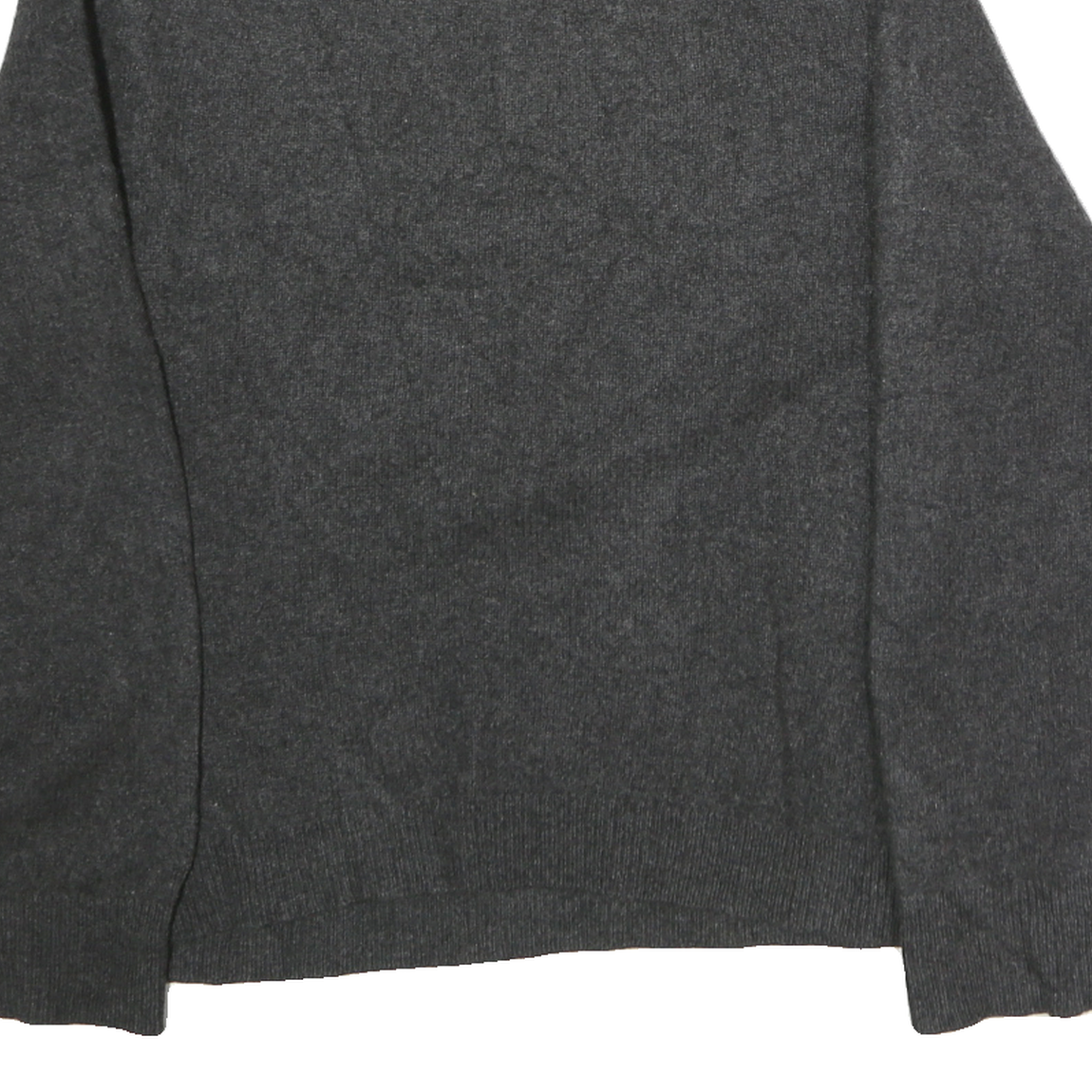 PATAGONIA Mens Grey Plain Cotton Pullover Jumper M Half Zip Casual Winter