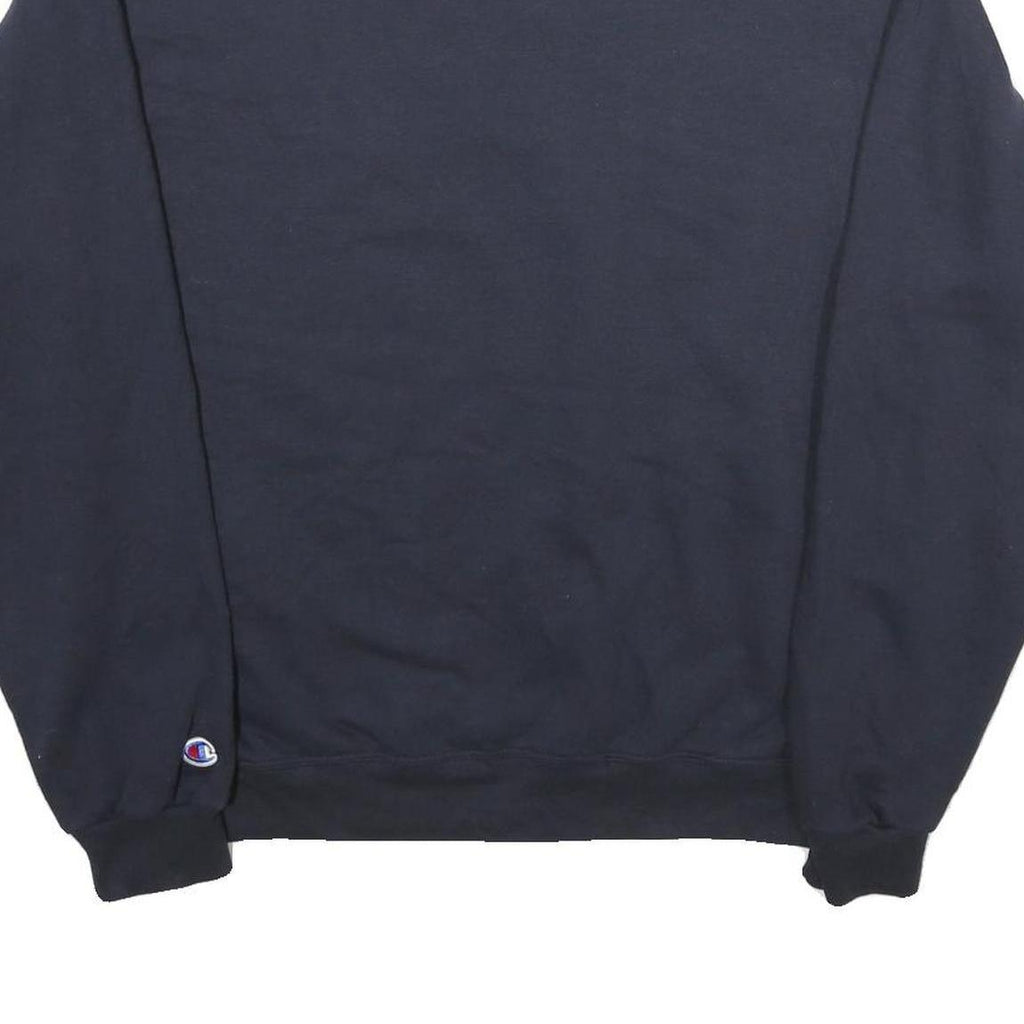 CHAMPION Mens Navy Blue Emory & Henry Crew Neck M Cotton Sweatshirt