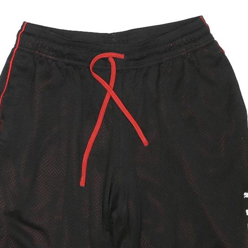 PUMA Mens Shorts Black & Red Sports Casual M W28 Lightweight Drawstring