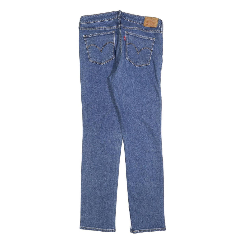 LEVI'S 712 Womens Slim Blue Denim Jeans W29 L30 Cotton Blend Zip Classic