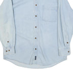 WOOLRICH Mens Blue Cotton Blend Shirt M Casual Button-Down Collar Long Sleeve