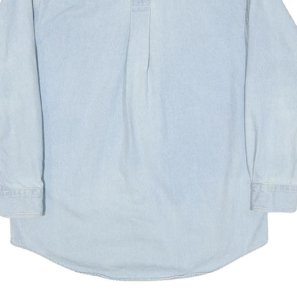 WOOLRICH Mens Blue Cotton Blend Shirt M Casual Button-Down Collar Long Sleeve