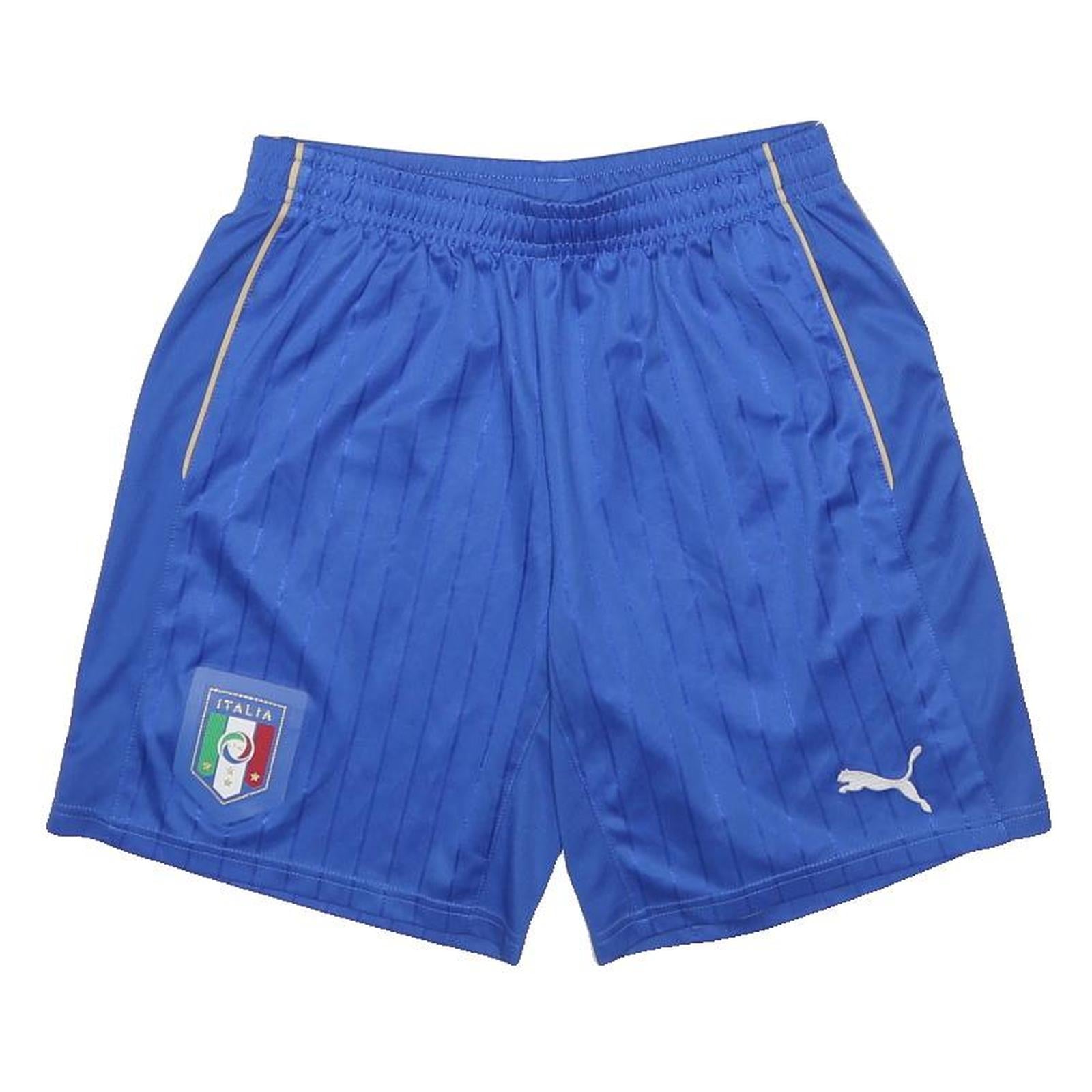 PUMA Mens Blue Casual Shorts Italia Crest M W28 Sportswear Polyester