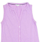 BODEN Womens Off Shoulder Vest Purple V-Neck Sleeveless UK 12
