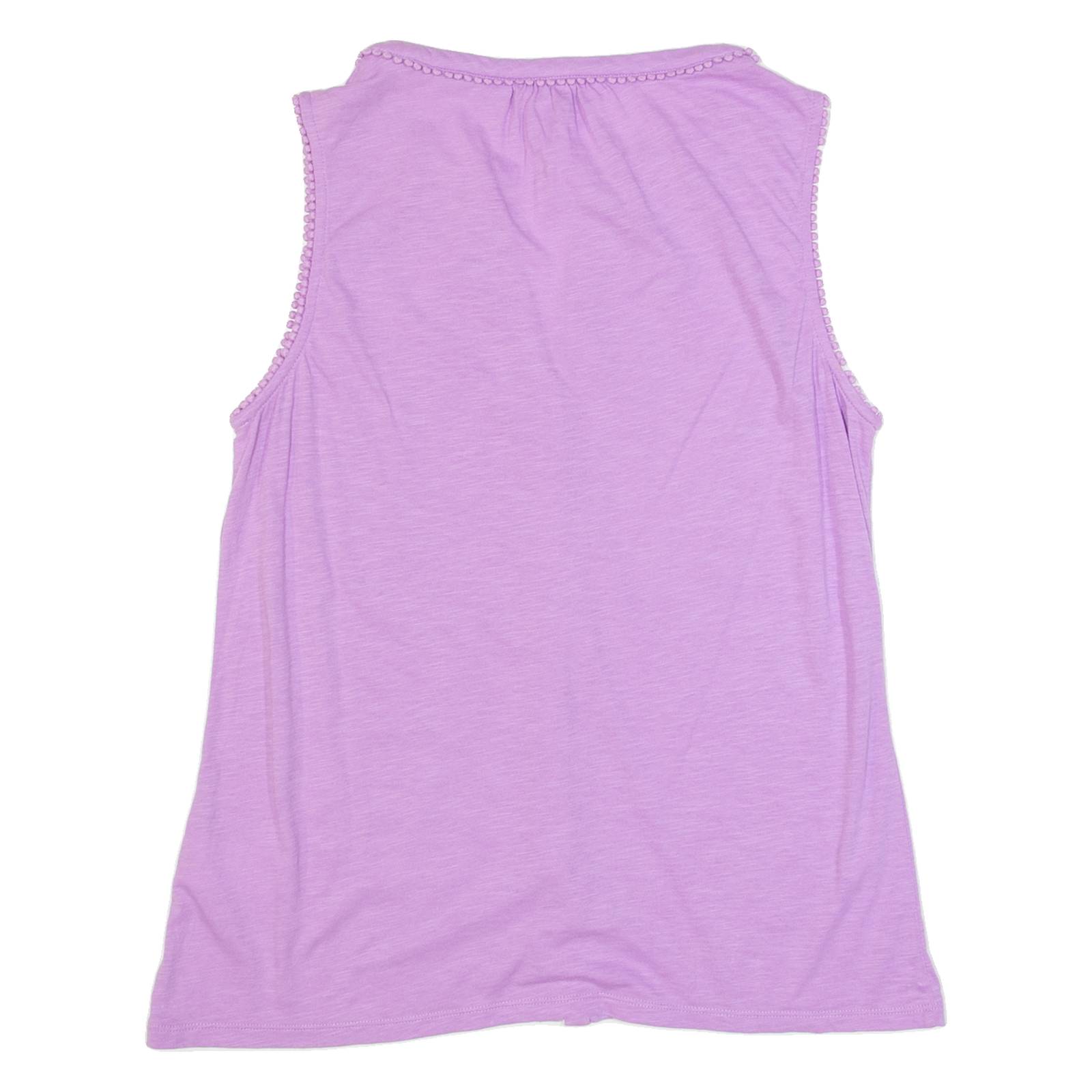 BODEN Womens Off Shoulder Vest Purple V-Neck Sleeveless UK 12