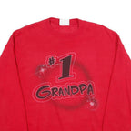 LEE Mens Red #1 Grandpa Crew Neck XL Cotton Blend Sweatshirt Pullover