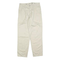 DOCKERS Mens Regular Fit Beige Cotton Blend Zip Trousers W33 L32 Classic