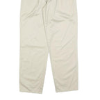 DOCKERS Mens Regular Fit Beige Cotton Blend Zip Trousers W33 L32 Classic
