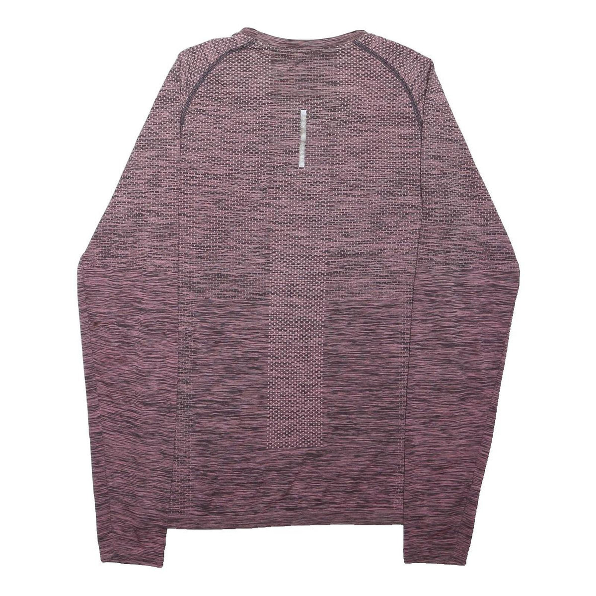 NIKE Mens Maroon Running Long Sleeve Crew Neck T-Shirt S Activewear