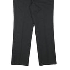 DOCKERS Mens Regular Black Cotton Blend Trousers W31 L27 Zip Closure Classic Fit