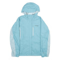 COLUMBIA Womens Blue & Light Blue Outdoor Jacket XL Nylon Plain Lightweight Zip