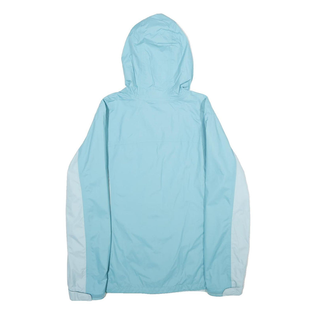 COLUMBIA Womens Blue & Light Blue Outdoor Jacket XL Nylon Plain Lightweight Zip