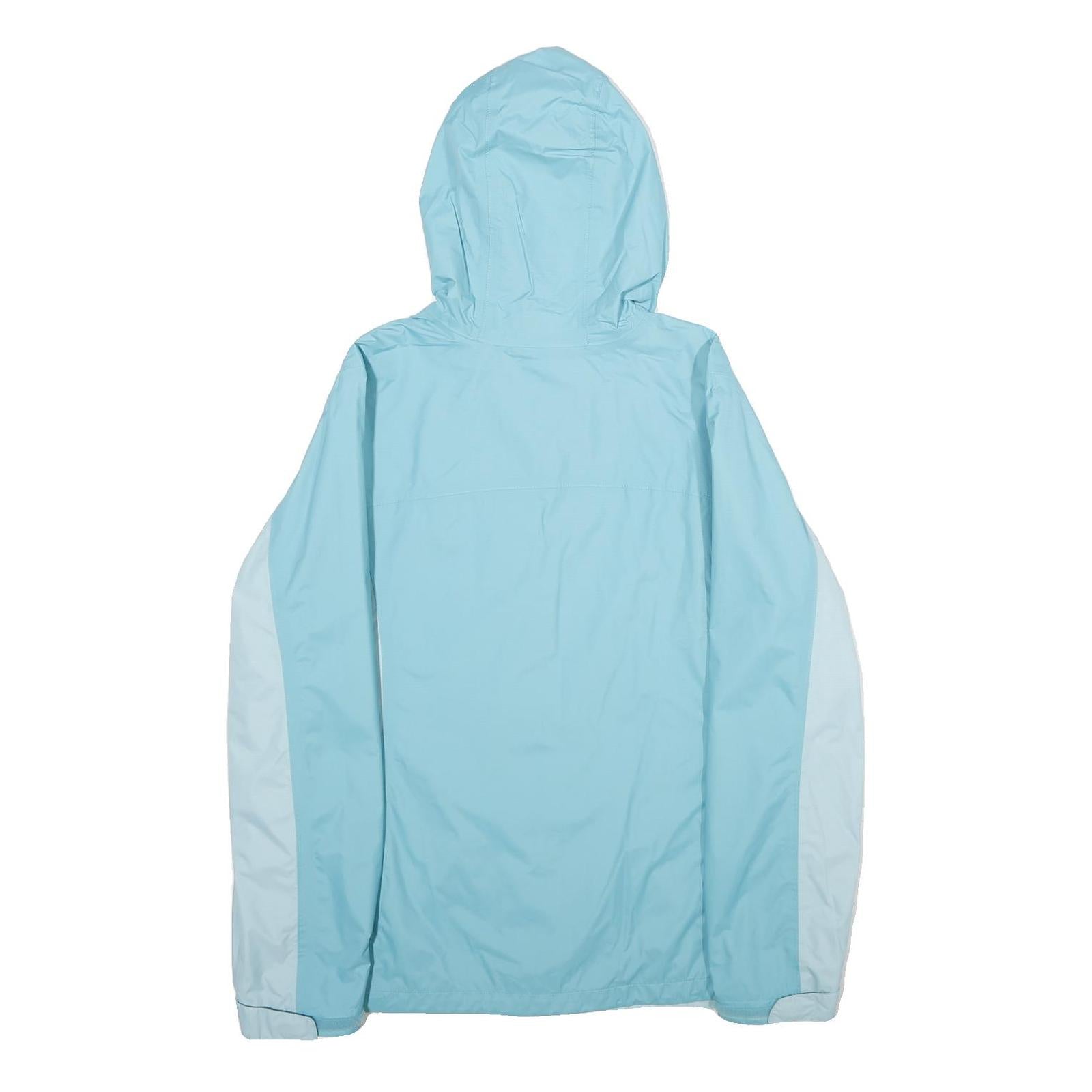 COLUMBIA Womens Blue & Light Blue Outdoor Jacket XL Nylon Plain Lightweight Zip
