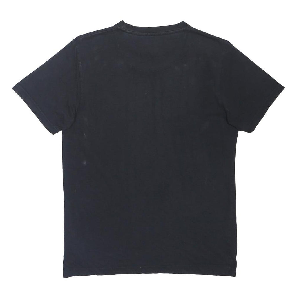 BERGHAUS Mens Black T-Shirt S Short Sleeve Crew Neck Plain Casual Cotton Blend