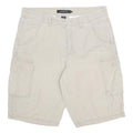 CALVIN KLEIN JEANS Mens Beige Casual Cargo Cotton Shorts M W34 Comfortable Fit