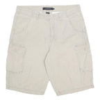 CALVIN KLEIN JEANS Mens Beige Casual Cargo Cotton Shorts M W34 Comfortable Fit