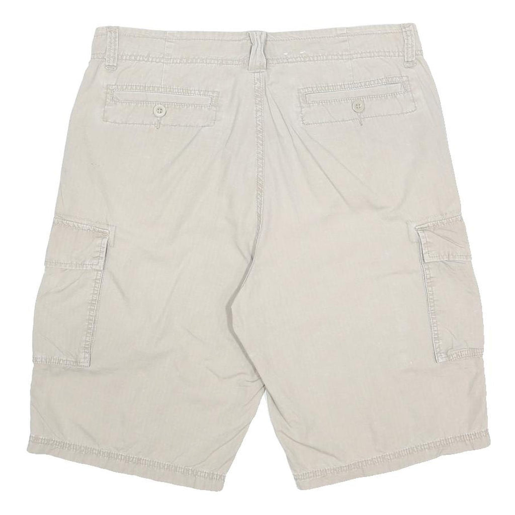 CALVIN KLEIN JEANS Mens Beige Casual Cargo Cotton Shorts M W34 Comfortable Fit