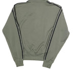 ADIDAS ORIGINALS Mens Green & Black Hooded Jacket S Polyester Blend Zip