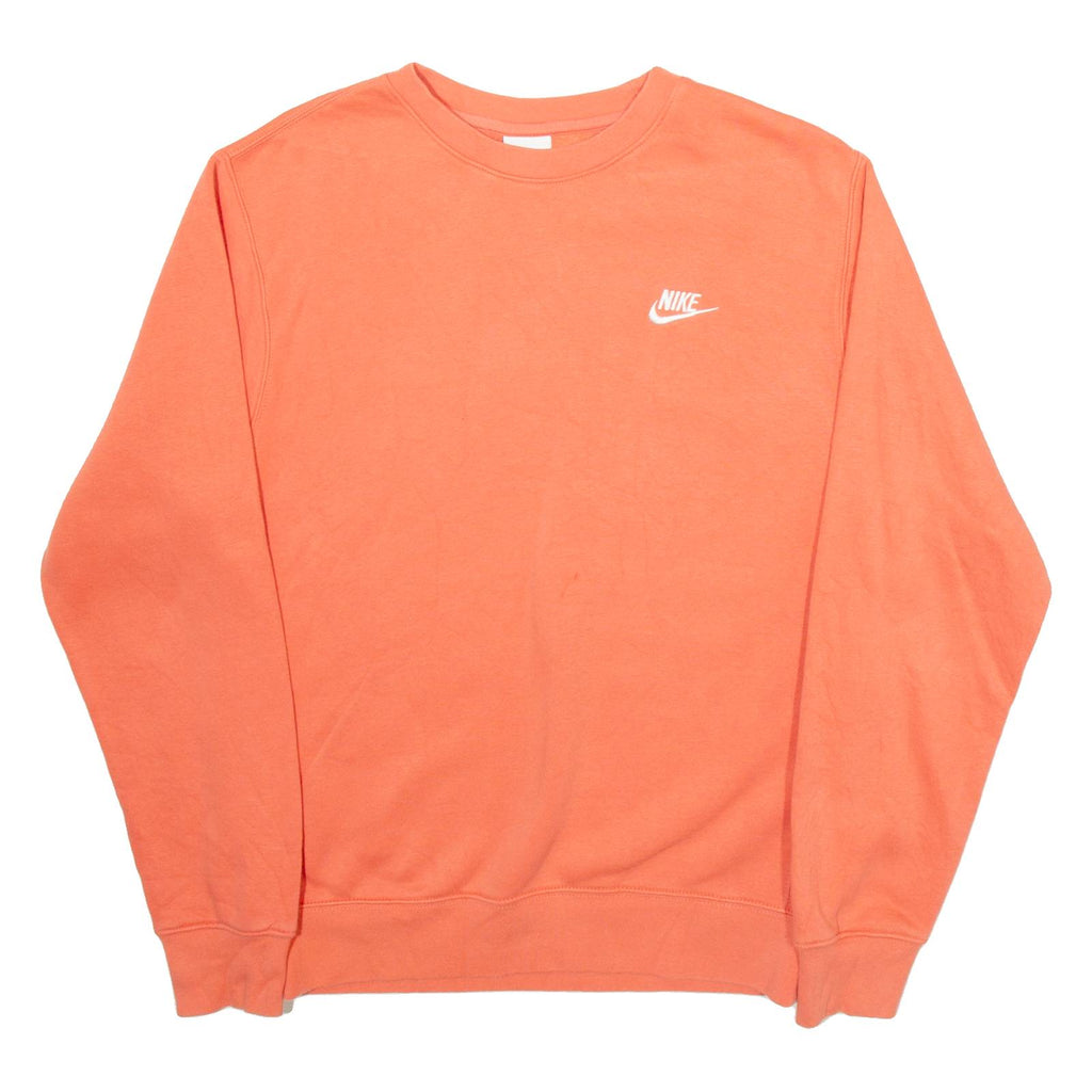 NIKE Mens Sweatshirt Orange XS