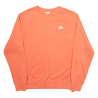 NIKE Mens Sweatshirt Orange XS