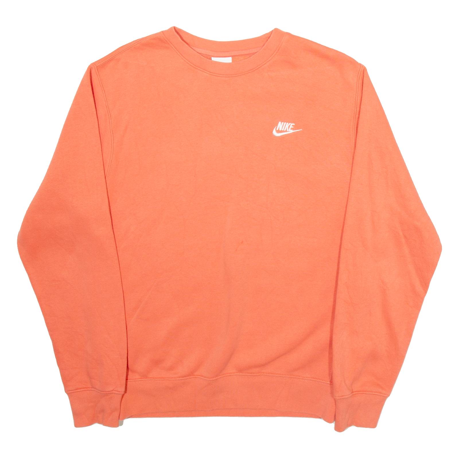 NIKE Mens Sweatshirt Orange XS