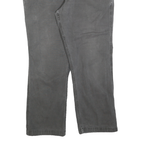 CARHARTT Mens Relaxed Fit Grey Cotton Blend Zip Trousers W36 L28 Casual Workwear