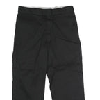 DICKIES Mens Black Classic Straight Leg Trousers W36 L28 Workwear Zip Closure
