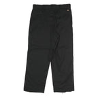 DICKIES Mens Black Classic Straight Leg Trousers W36 L28 Workwear Zip Closure