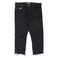 LEVI'S Wedgie BIG E Distressed Womens Jeans Black Regular Tapered W32 L24