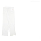 DICKIES Mens White Regular Fit Straight Denim Jeans W30 L31 Workwear Zip Closure