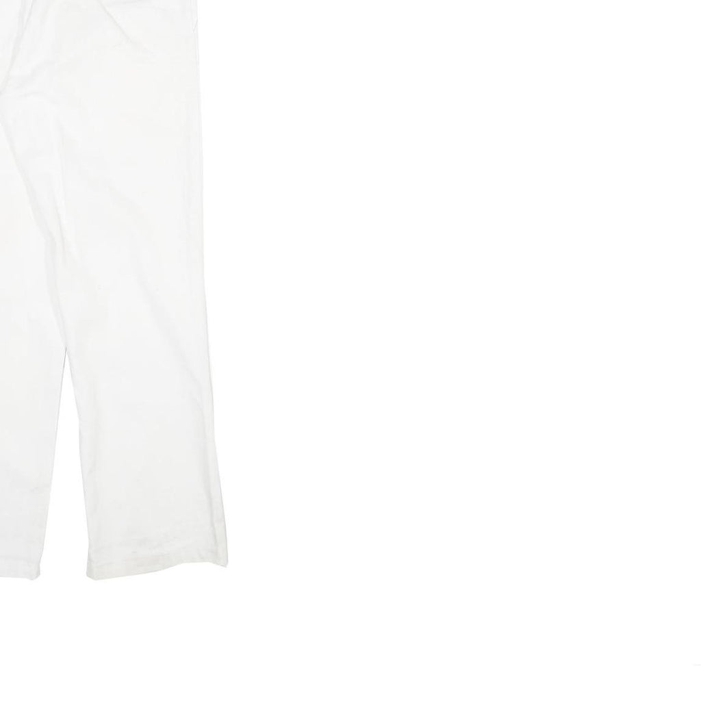 DICKIES Mens White Regular Fit Straight Denim Jeans W30 L31 Workwear Zip Closure