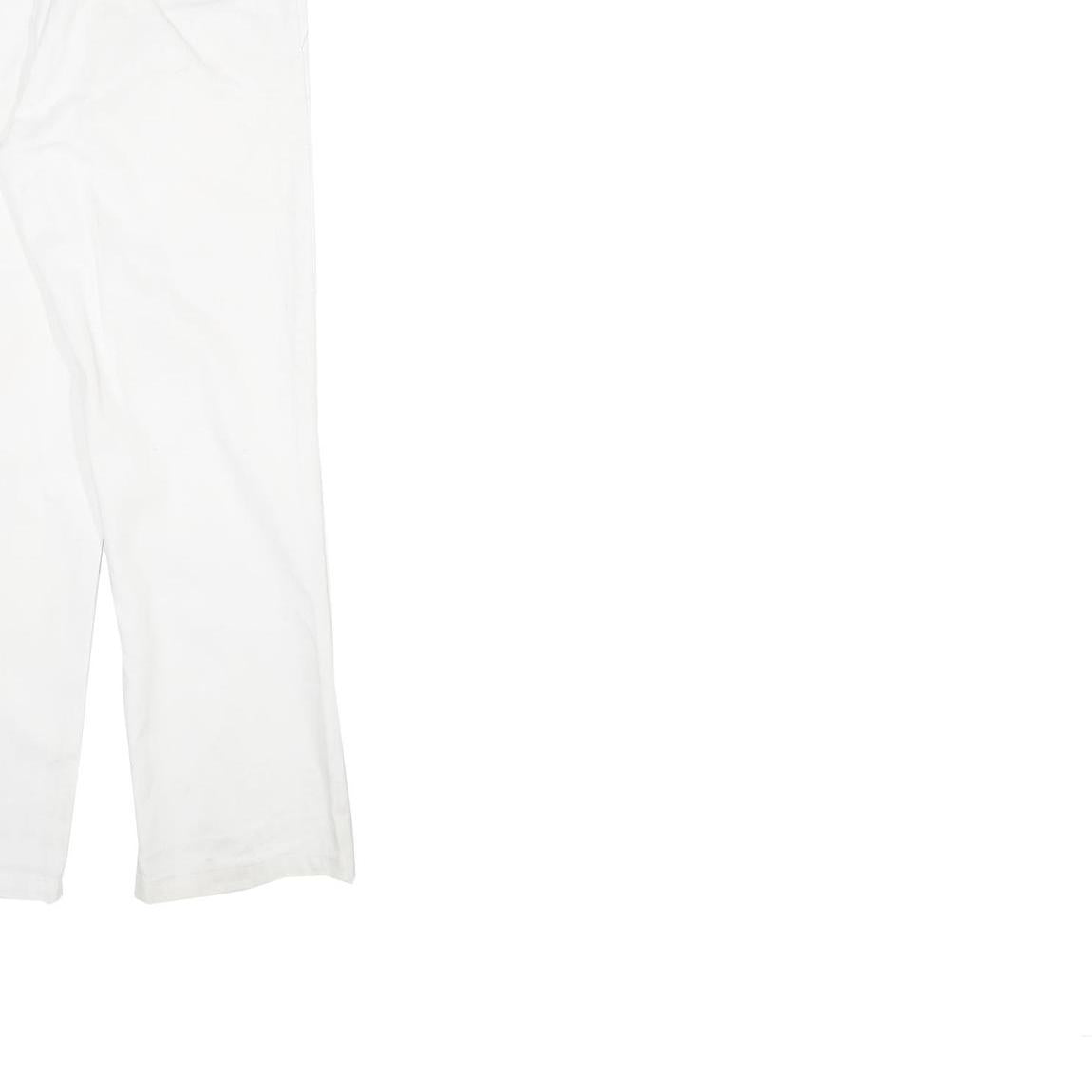 DICKIES Mens White Regular Fit Straight Denim Jeans W30 L31 Workwear Zip Closure