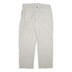 CARHARTT Mens Cotton Blend Beige Relaxed Cargo Trousers W40 L34 Workwear Casual