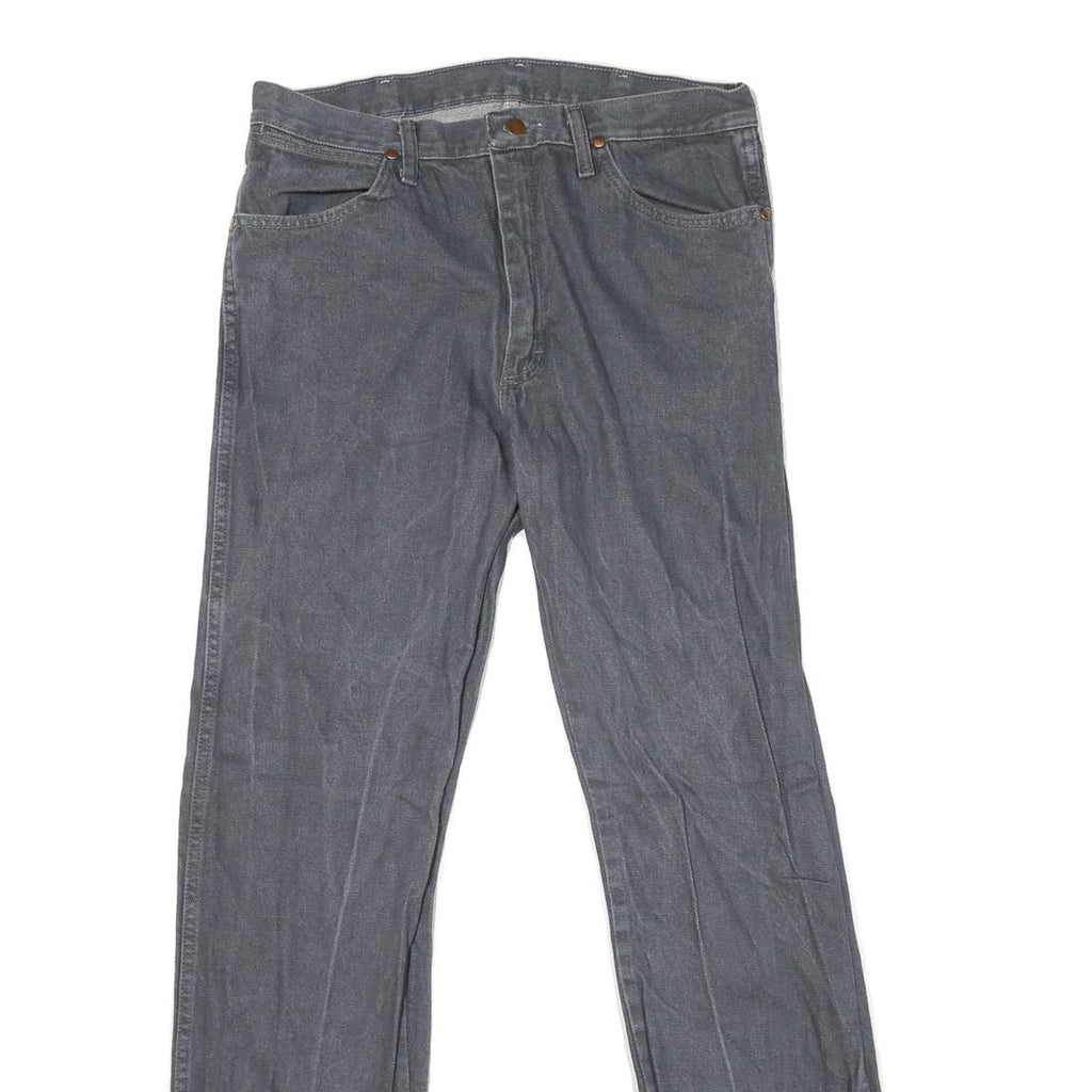 WRANGLER Mens Classic Blue Jeans Denim Medium W34 L33 Comfortable Zip Closure