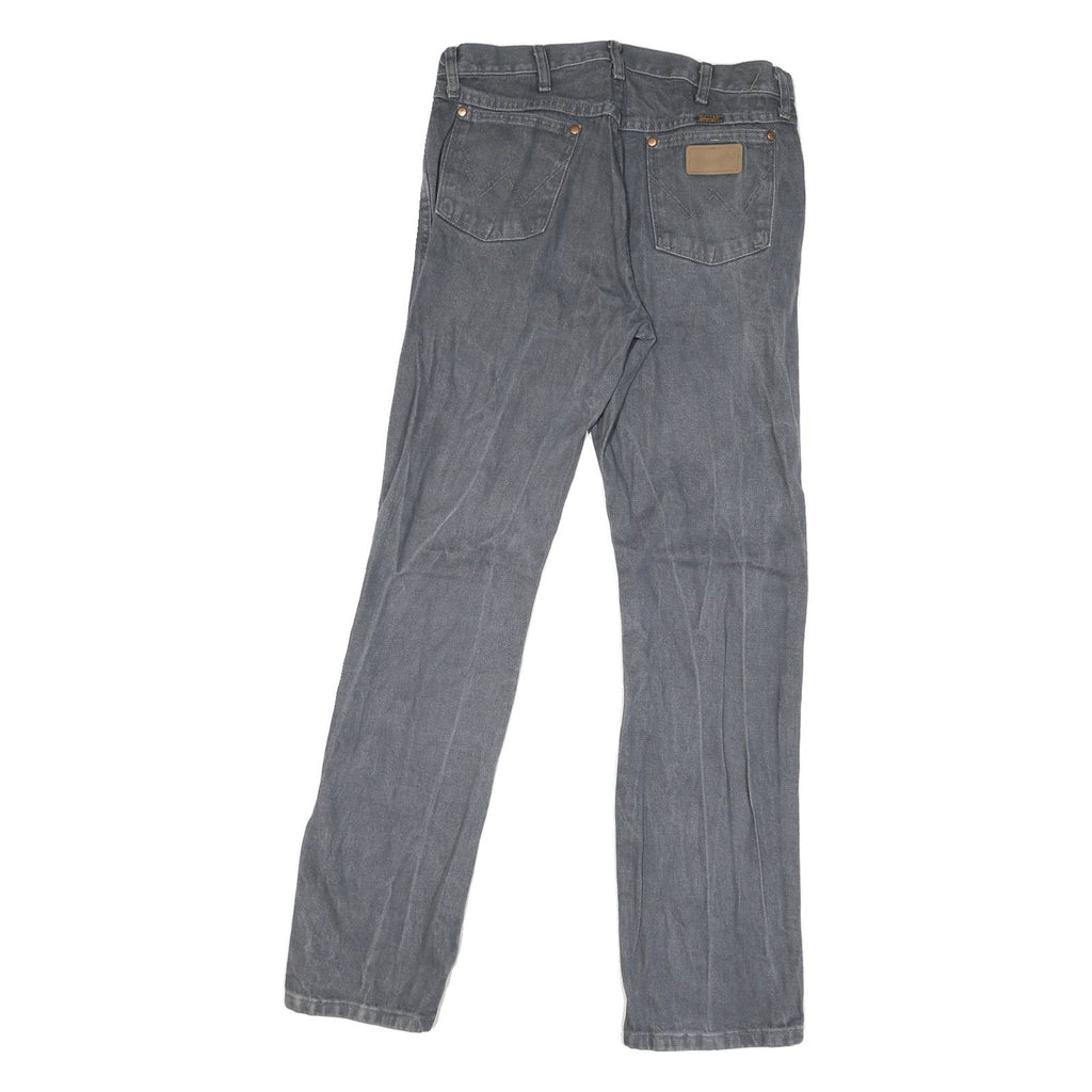 WRANGLER Mens Classic Blue Jeans Denim Medium W34 L33 Comfortable Zip Closure