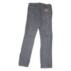 WRANGLER Mens Classic Blue Jeans Denim Medium W34 L33 Comfortable Zip Closure
