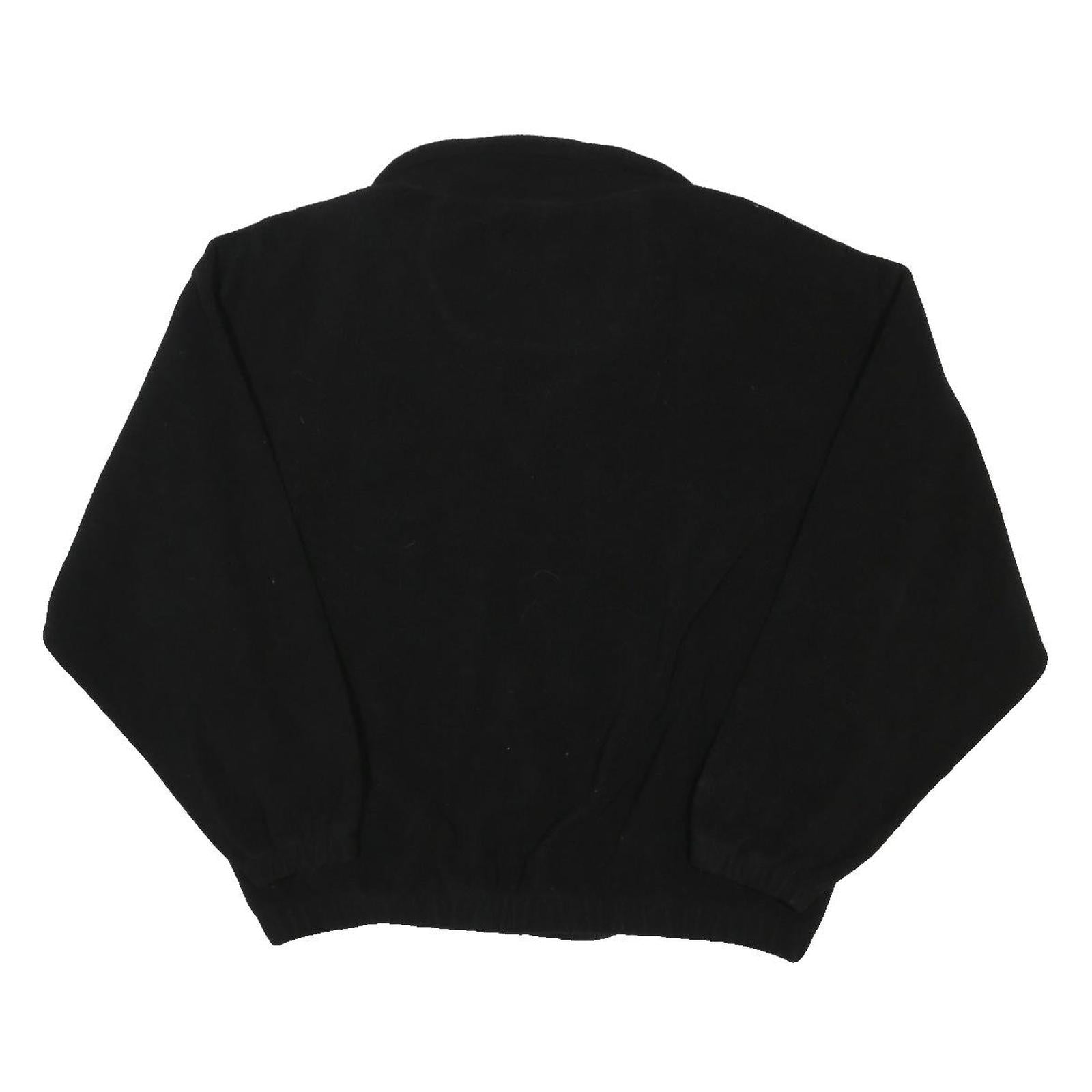 NFL Mens Black Pullover Jumper V-Neck Polyester Blend XL Casual Sportswear