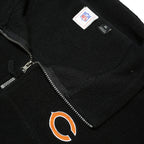 NFL Mens Black Pullover Jumper V-Neck Polyester Blend XL Casual Sportswear