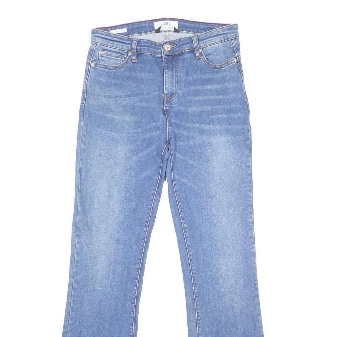 DIESEL Womens Jeans Blue Regular Flared Denim Medium W30 L31 Comfortable Stylish