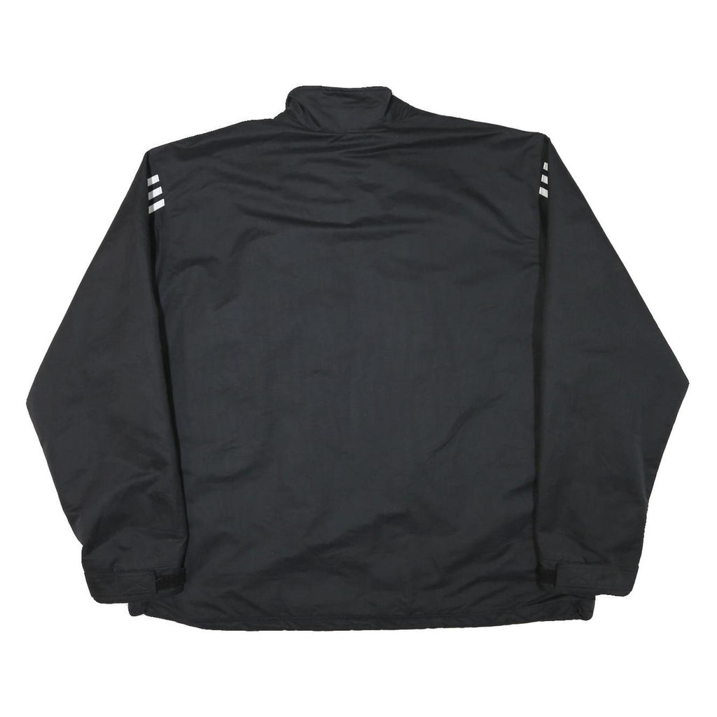 ADIDAS Mens Black White Eastview Hockey Track Jacket XL Polyester Blend Zip