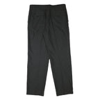 WARREN PARKER Mens Polyester Blend Black Regular Fit Straight Leg Trousers W34