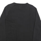 CHAMPION Mens Black Cotton Blend Crew Neck S Sweatshirt Classic Logo Crewneck