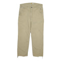 CARHARTT Mens Cotton Beige Relaxed Fit Straight Trousers W38 L30 Workwear