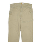 CARHARTT Mens Cotton Beige Relaxed Fit Straight Trousers W38 L30 Workwear