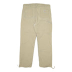 CARHARTT Mens Cotton Beige Relaxed Fit Straight Trousers W38 L30 Workwear