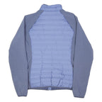 COLUMBIA Mens Blue & Navy Zip Puffer Jacket M Polyester Blend Lightweight Warm