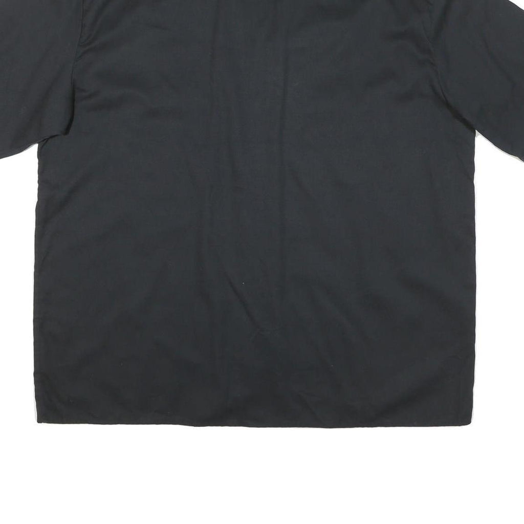 DICKIES Mens Black Cotton Blend Short Sleeve Work Shirt 2XL Casual Durable