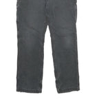 CARHARTT Mens Cotton Black Relaxed Straight Trousers W33 L32 Workwear Durable