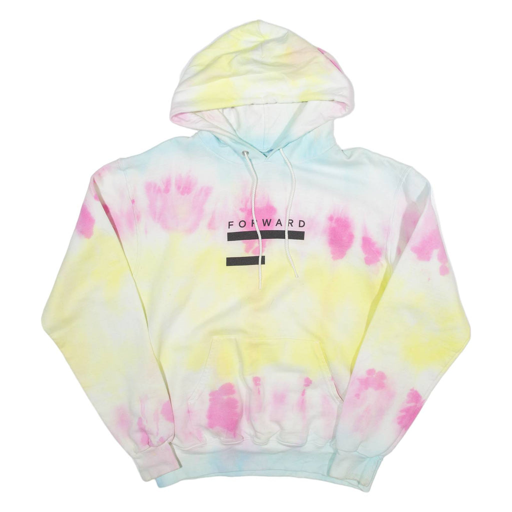 FORWARD Tie Dye Womens Yellow Hoodie M