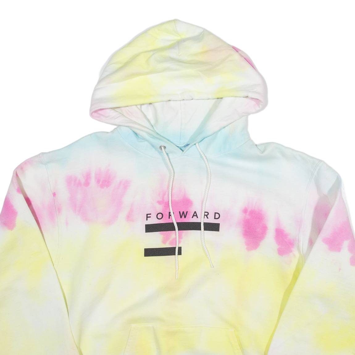 FORWARD Tie Dye Womens Yellow Hoodie M